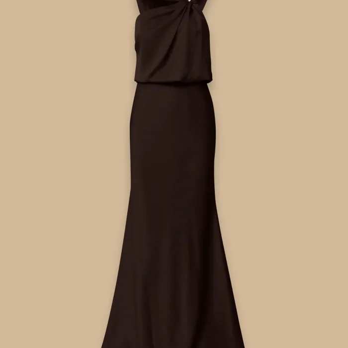 Aksesuar Detaylı Tek Kol Abiye